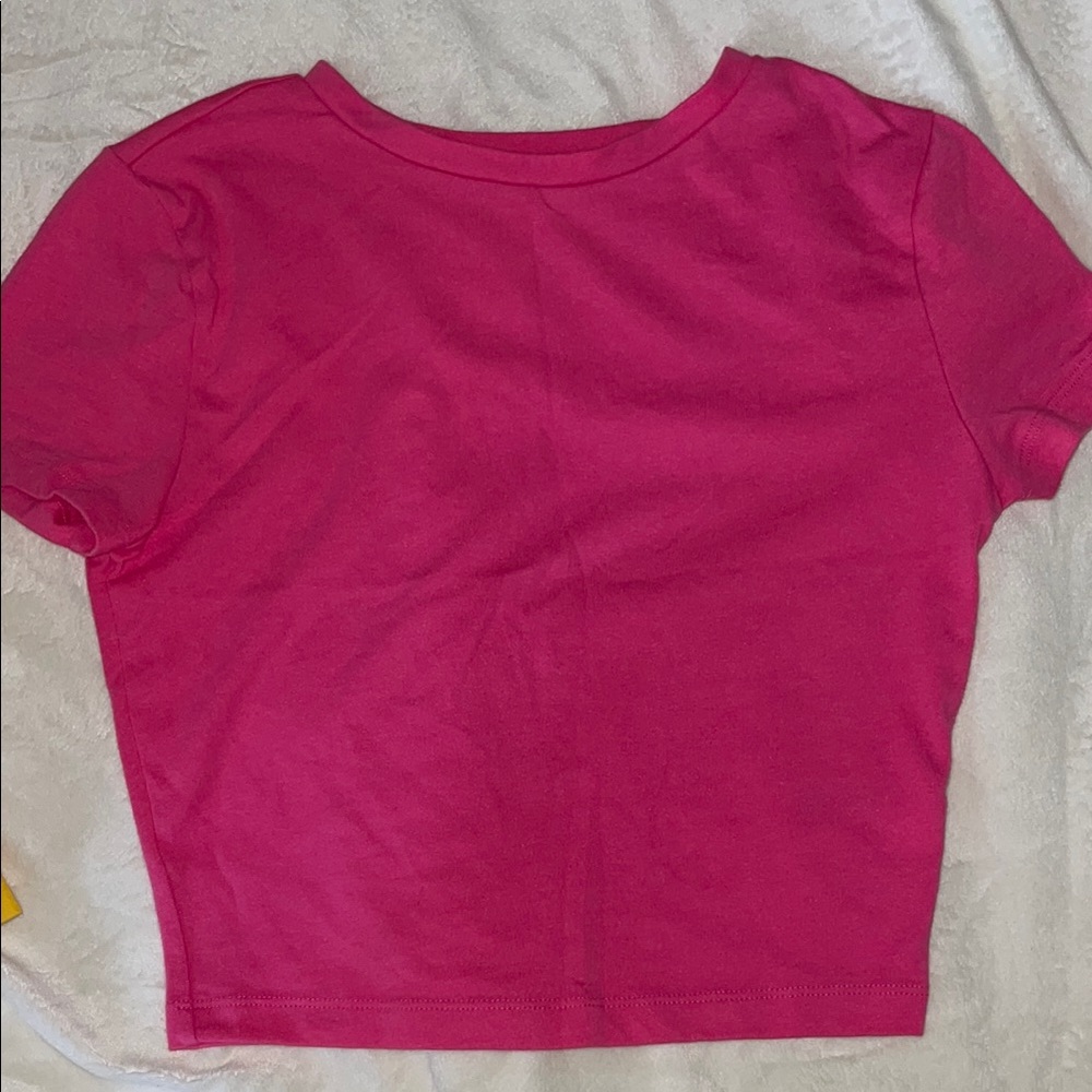 Pink crop top